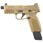 FN 509 Tactical 9mm FDE 4.5in threaded barrel with 17- and 24-round magazines