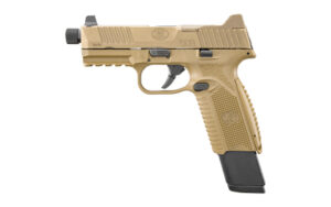 FN 509 Tactical 9mm FDE 4.5in threaded barrel with 17- and 24-round magazines
