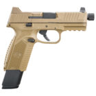 FN 509 Tactical 9mm FDE 4.5in threaded barrel with 17- and 24-round magazines