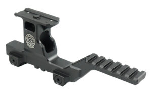 GBRS Group HYDRA V2 dual optic mount, black, fits Aimpoint Duty RDS, elevated Picatinny platform