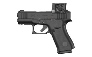 GLOCK 43X MOS8 9mm pistol with Aimpoint COA installed, black, two magazines