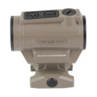 Holosun ARO enclosed red dot sight 2 MOA 22mm Flat Dark Earth mounted on Picatinny rail