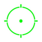 Holosun HE512T-GR enclosed titanium reflex sight with green 2 MOA dot and 65 MOA circle