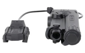 Holosun IRIS-GR1 green laser with remote cable switch mounted on a Picatinny rail