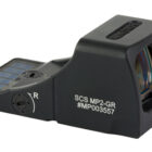 Holosun SCS MP2 Green Solar Charging Red Dot Sight in black anodized finish