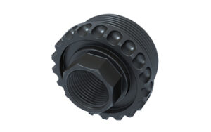 LANTAC ADC direct-thread titanium hub 5/8x24 HUB-ADC-DT-762-TI black