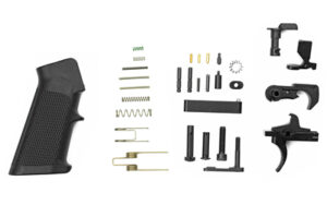 LBE Unlimited AR-15 Complete Lower Parts Kit LPK 556 with trigger guard and A2 pistol grip