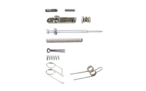 LUTH-AR AR-15 Field Repair Kit components laid out including springs, pins, extractor and firing pin