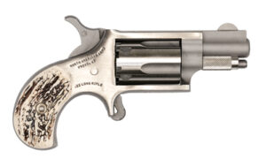 North American Arms Mini Revolver .22 LR 1.125in stainless steel with stag grip