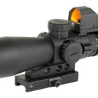 NCSTAR USS Gen II P4 Sniper 3-9x42 scope with micro red dot and quick-release mount