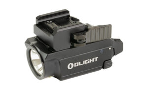 Olight Baldr RL Mini weapon light with integrated red laser in black aluminum