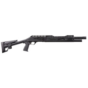 Panzer Arms EG-240 12ga semi-auto shotgun 18.5in black with tactical stock and flip-up sights