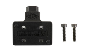 Reptilia AUS Offset Mount in black anodized for DPP-footprint miniature red dot sights