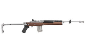 Ruger Mini-14 Tactical 5.56 NATO 18.5 inch stainless rifle with walnut folding stock
