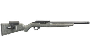 Ruger 10/22 Competition Custom 16.12 in .22 LR rifle with speckled black/gray laminate stock