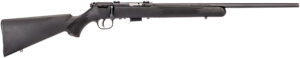 Savage 93R17F bolt-action rifle with matte black synthetic stock and blued barrel