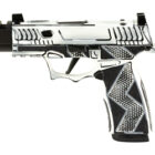 Sig Sauer P365X Komodo Anime 9mm compact pistol in white and black