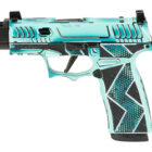 Sig Sauer P365X Komodo Anime Series compact 9mm pistol with blue and black Cerakote finish