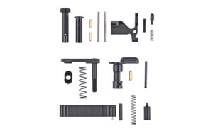 San Tan Tactical AR15 lower parts kit (no grip or trigger) on white background