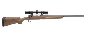 Savage Axis II XP .270 Winchester 22-inch FDE rifle with mounted 3-9x40 scope