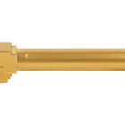 True Precision threaded 9mm barrel for Glock 17 with titanium nitride gold finish