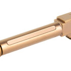 True Precision threaded Glock 19 pistol barrel with Copper Titanium Nitride finish