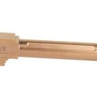 True Precision threaded Glock 19 pistol barrel with Copper Titanium Nitride finish