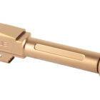 True Precision threaded 9mm barrel for Glock 43/43X with titanium copper nitride finish