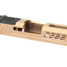 True Precision Axiom slide for Glock 43 RMS cut Titanium Copper Nitride copper finish