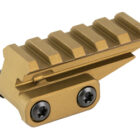 Unity Tactical FAST Accessory Riser Flat Dark Earth mounted on a Picatinny rail