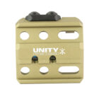 Unity Tactical Fusion Micro Hub FDE mount in Flat Dark Earth for lights and lasers