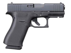 Glock 43X Front Rail 9mm pistol, black finish, front accessory rail