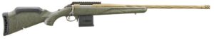 Ruger American Rifle Gen II Predator 6mm ARC 22-inch Burnt Bronze Cerakote green splatter stock