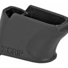 X-GRIP XGGL26-27-G5 mag spacer on full-size Glock magazine; black finish; fits Glock 26/27/33