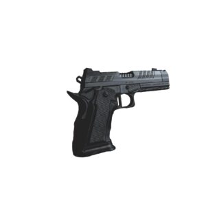 Fusion Firearms XP Comp 9mm 4.6in black thumbrest pistol, optics cut, two 17-round magazines