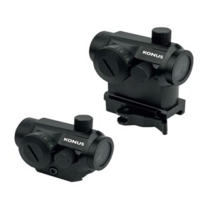 KONUS Sight Pro Nuclear QR 1x22 red/green dot sight with dual riser mount, matte finish