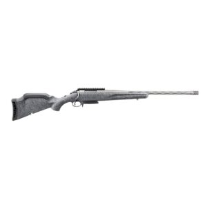 Ruger American Gen II 6.5 Creedmoor 20in spiral-fluted threaded barrel gray splatter stock