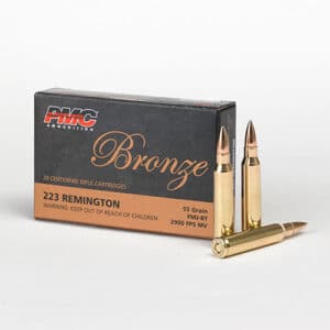 PMC 223A 223REM 55GR FMJBT 20RD BOX 1000RD CASE