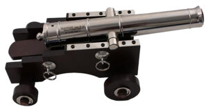 Traditions KCN-8041 Mini Old Ironsides .50 Cal 9-inch silver barrel mini cannon on naval carriage