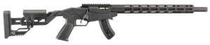 Ruger 8404 Precision Rimfire  22 WMR 15+1 18" Threaded Barrel, Hard Coat Anodized Finish, 15" Free-Float Handguards w/M-Lok Slots, Synthetic Adjustable Quick-Fit Precision Rimfire Stock, Black Polymer