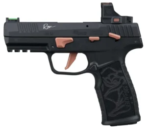 Sig Sauer P322 Rose ROMEO-RS 4-inch .22 LR pistol with rose laser-engraved grip