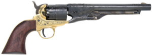 Traditions FR186012 1860 Army .44 Cal 8-inch blued engraved percussion revolver with walnut grip