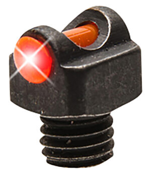TruGlo TGTG954BR StarBrite Deluxe Bead Black | Red Fiber Optic Front Sight 3-56" Threads