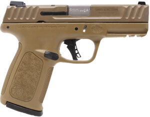 Smith & Wesson SD9 2.0 9mm 4 inch FDE frame stainless slide 16rd with SureFire EP3 earplugs