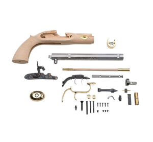 Traditions Trapper .50 Cal flintlock pistol kit 9.75 in octagon barrel unfinished hardwood