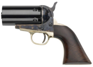 Pietta 1851 Navy "Yank" Pepperbox .36 cal revolver case-hardened frame walnut grips no barrel