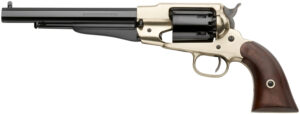 Pietta 1858 Army .44 cal 8 inch octagon barrel brass frame blued cylinder walnut grips