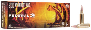 Federal F300WSMFS1 Fusion 300WSM 165gr Bonded Soft Point 20 Per Box/10 Case