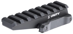 Unity Tactical FAST Optic Riser Black Picatinny mount, anodized aluminum, 2.26 inch optical centerline