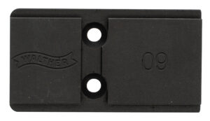 Walther 5136208 optic mounting plate, black nitride steel, fits PDP 2.0